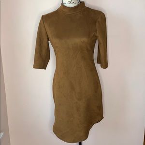Boohoo Faux Suede Dress - Size 10